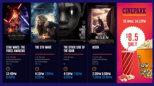 Mvix Launches Box Office Display Solution for Movie Theaters
